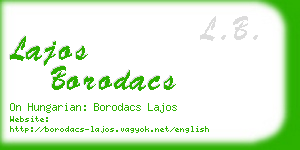 lajos borodacs business card